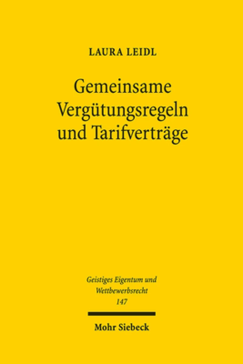 Gemeinsame Vergutungsregeln und Tarifvertrage