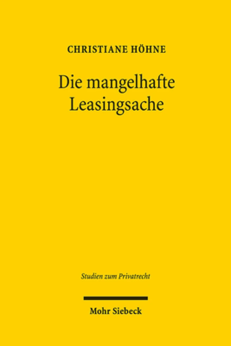 Die mangelhafte Leasingsache
