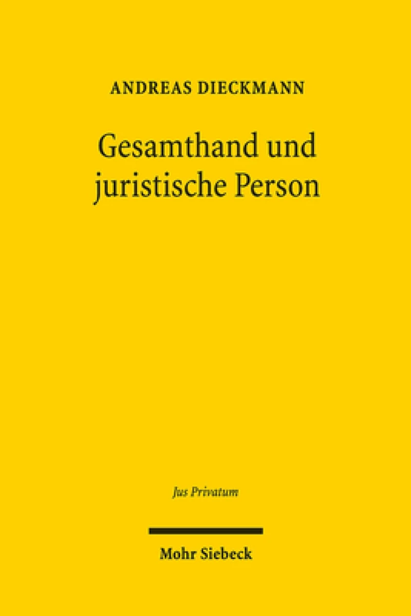 Gesamthand und juristische Person