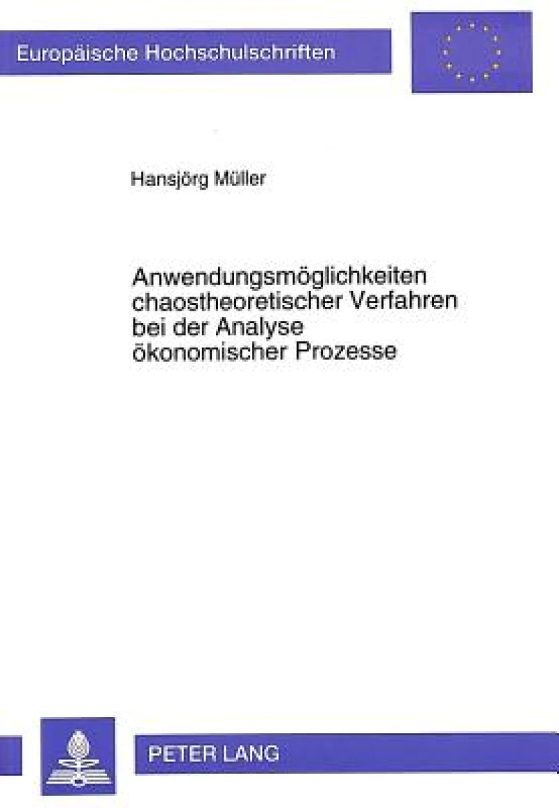 Anwendungsmoeglichkeiten chaostheoretischer Verfahren bei der Analyse oekonomischer Prozesse