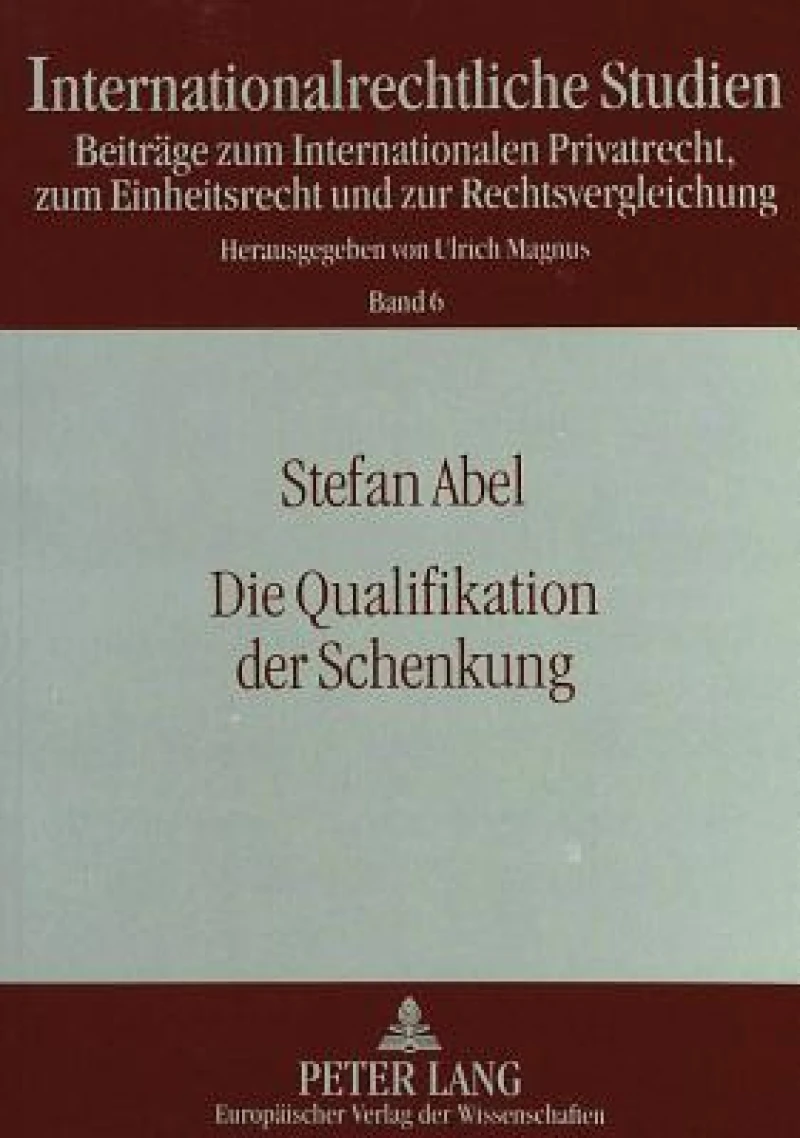 Die Qualifikation der Schenkung