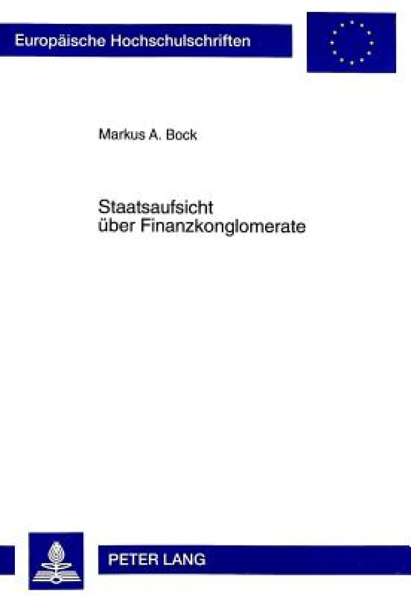 Staatsaufsicht Ueber Finanzkonglomerate