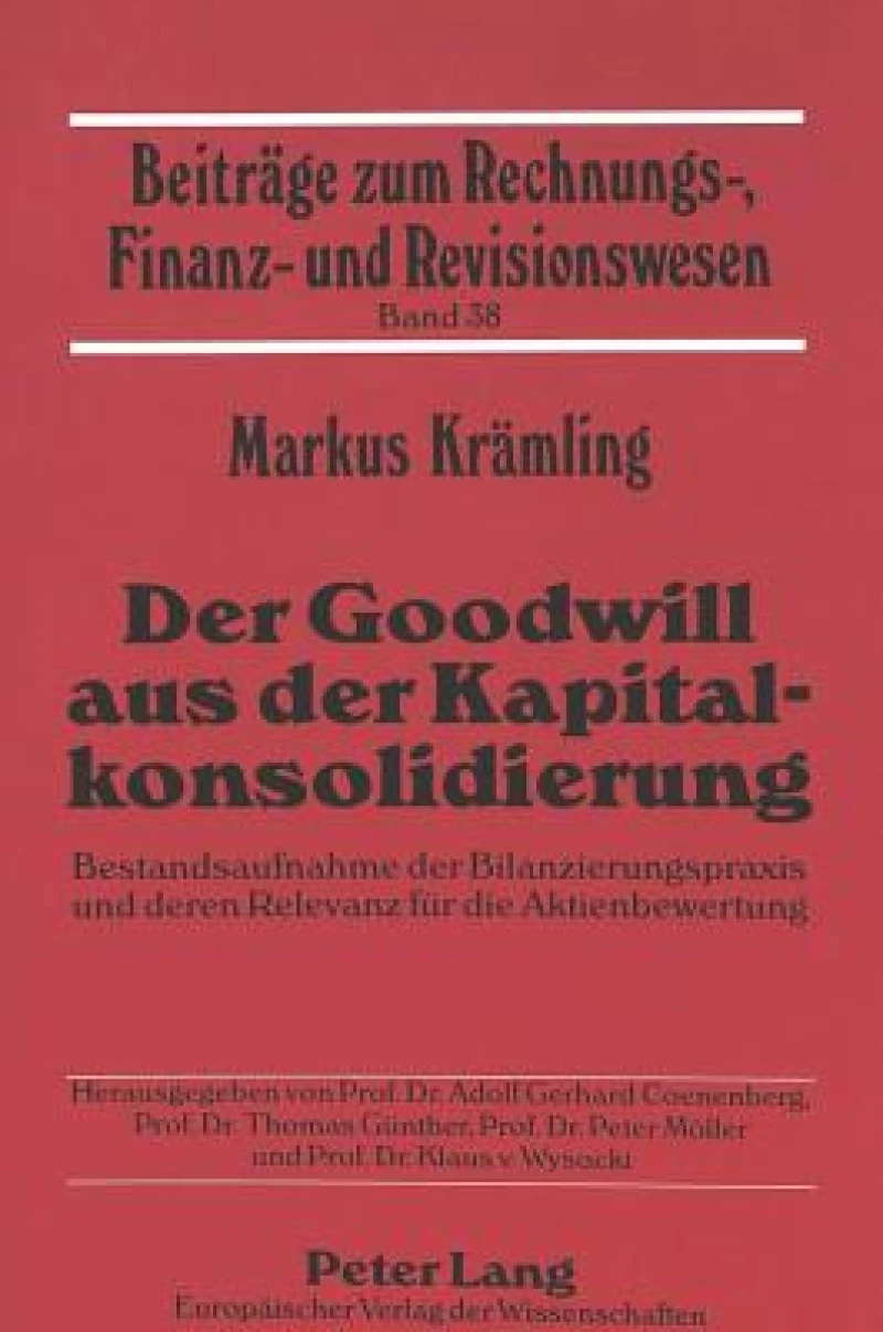 Der Goodwill aus der Kapitalkonsolidierung