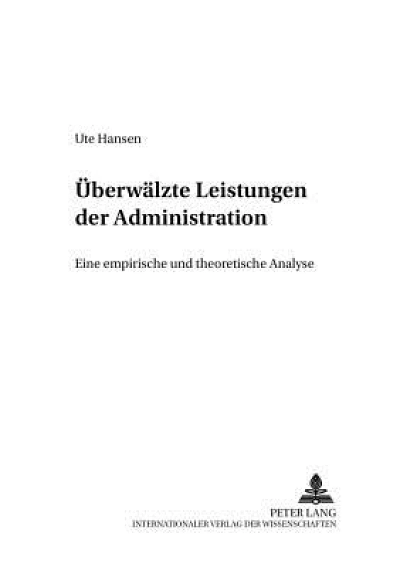 Ueberwaelzte Leistungen der Administration
