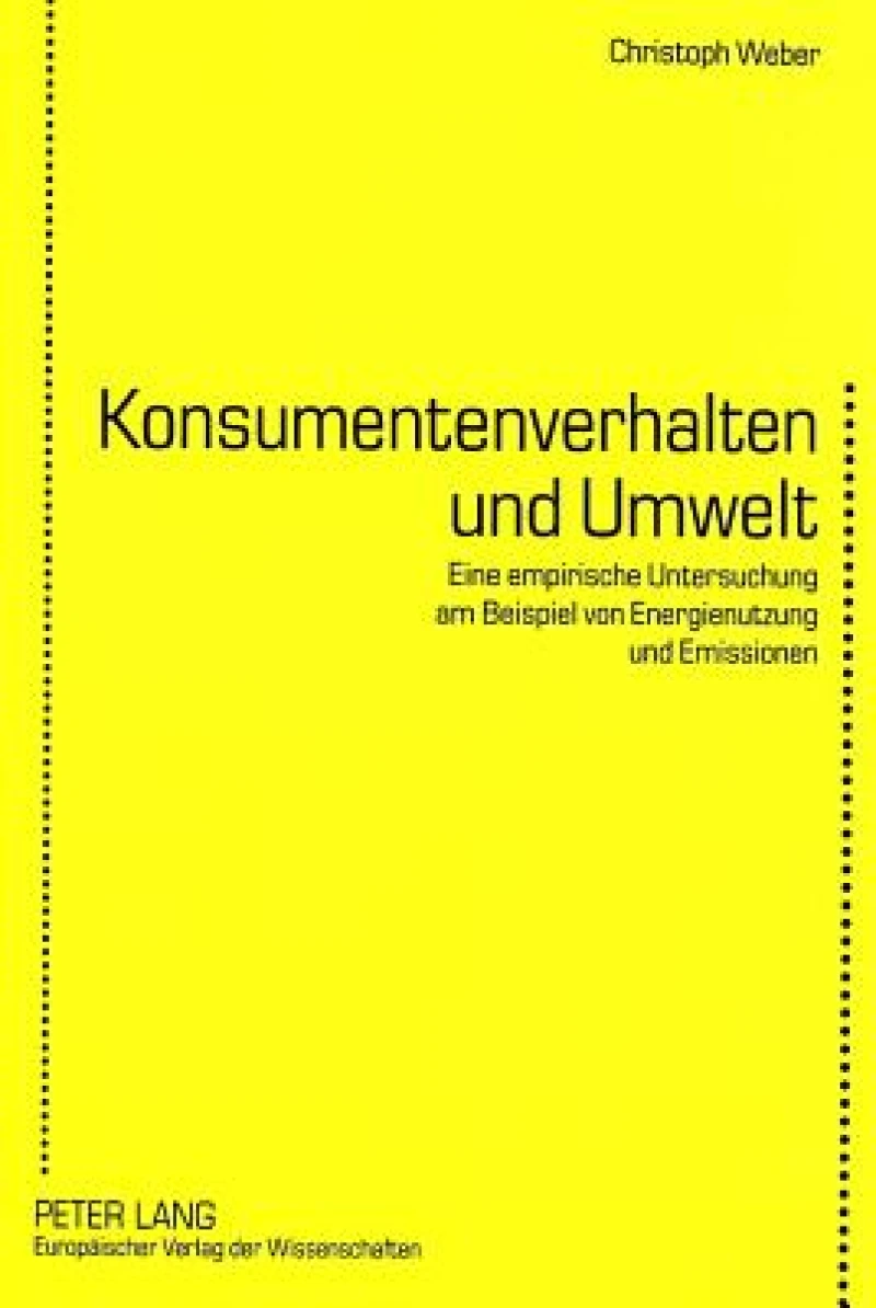 Konsumentenverhalten Und Umwelt