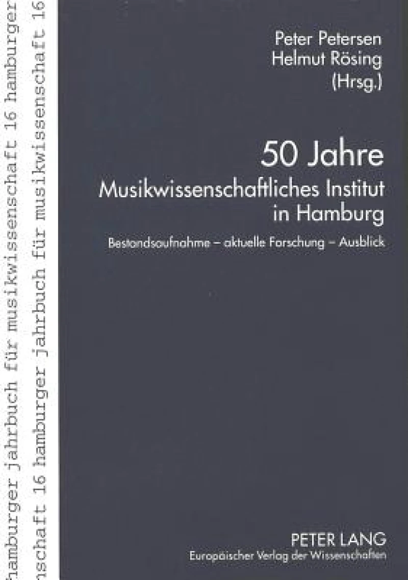 50 Jahre Musikwissenschaftliches Institut in Hamburg
