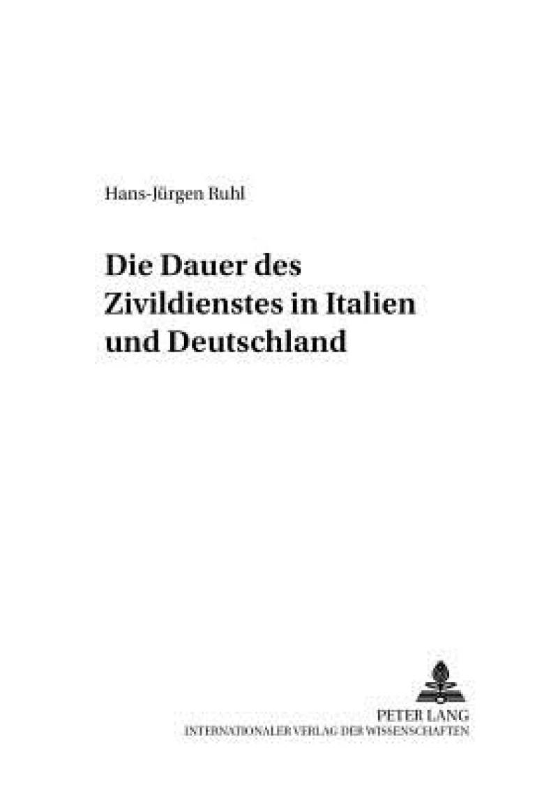Die Dauer des Zivildienstes in Italien und Deutschland