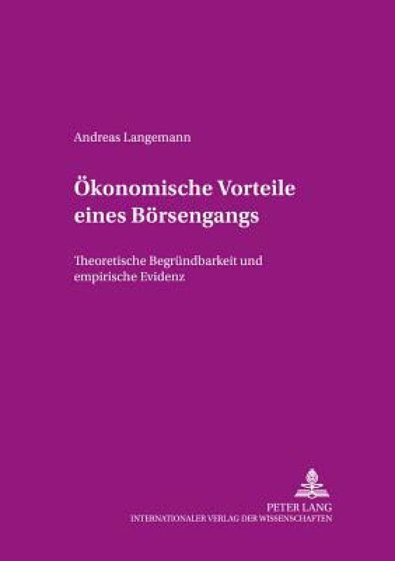 Oekonomische Vorteile eines Boersengangs