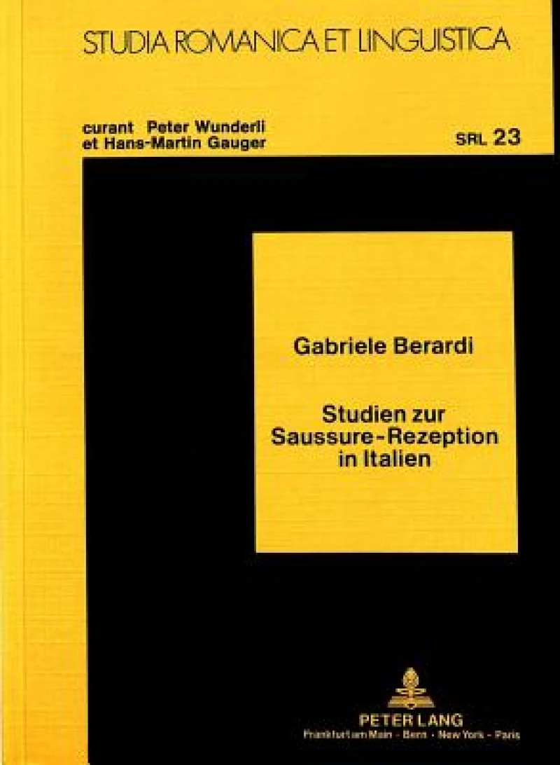Studien zur Saussure-Rezeption in Italien