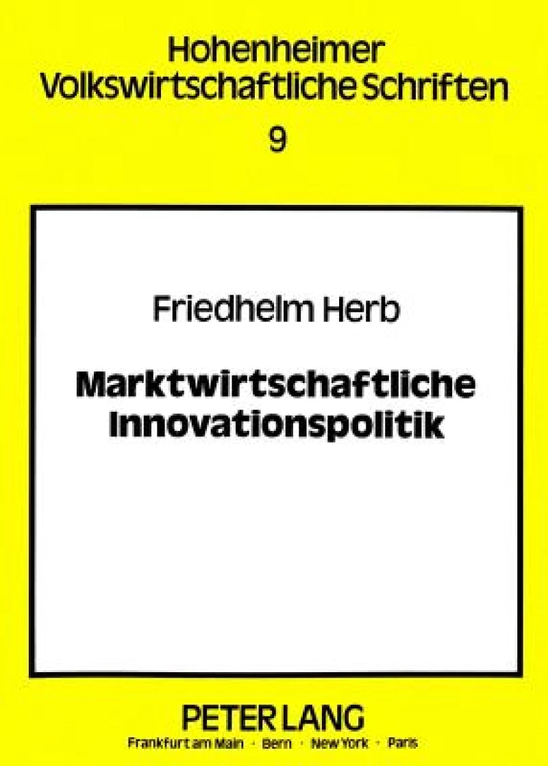 Marktwirtschaftliche Innovationspolitik