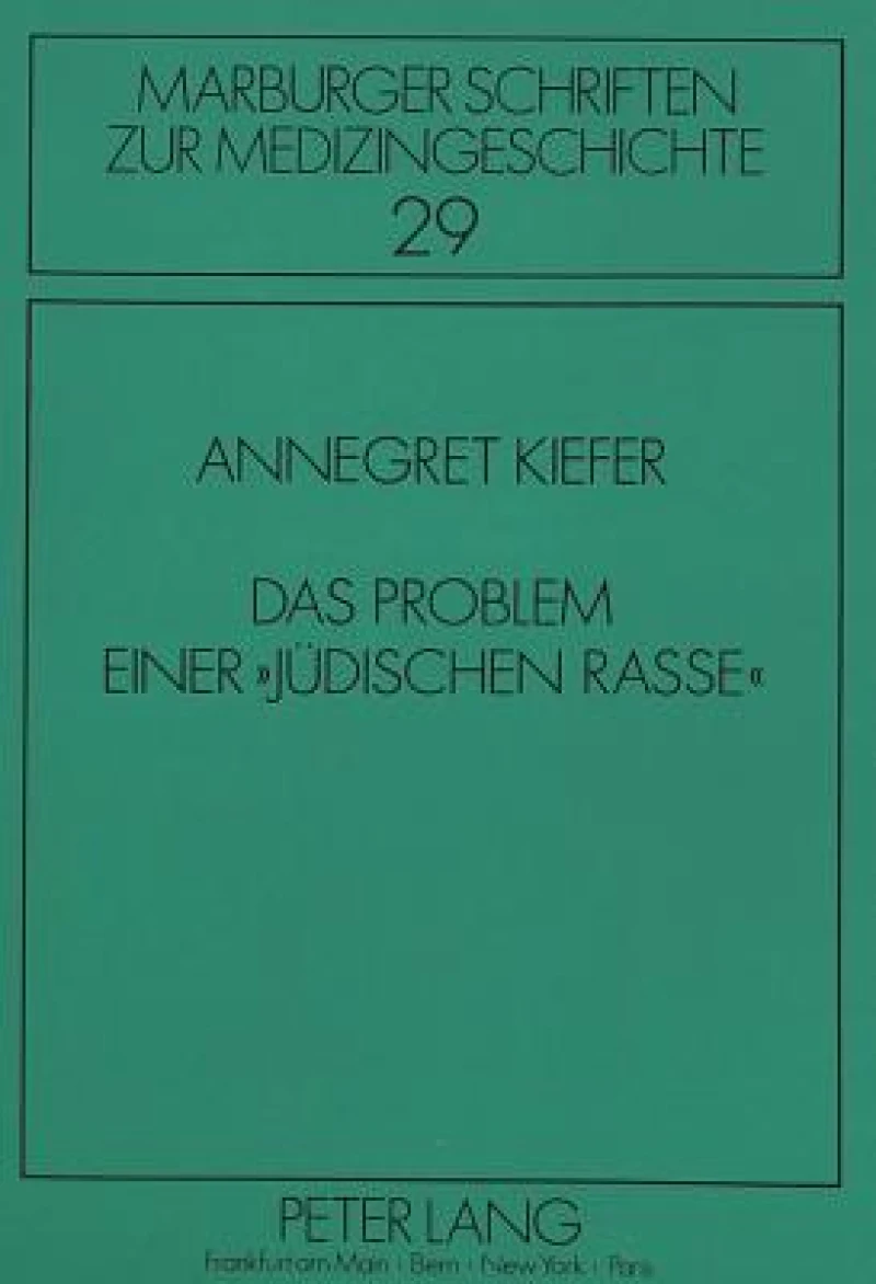 Das Problem einer «juedischen Rasse»