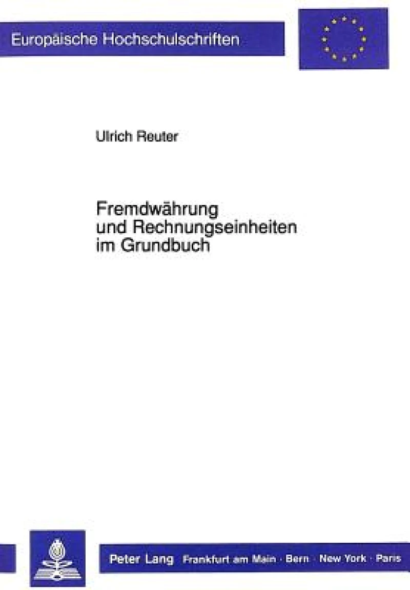 Fremdwaehrung und Rechnungseinheiten im Grundbuch