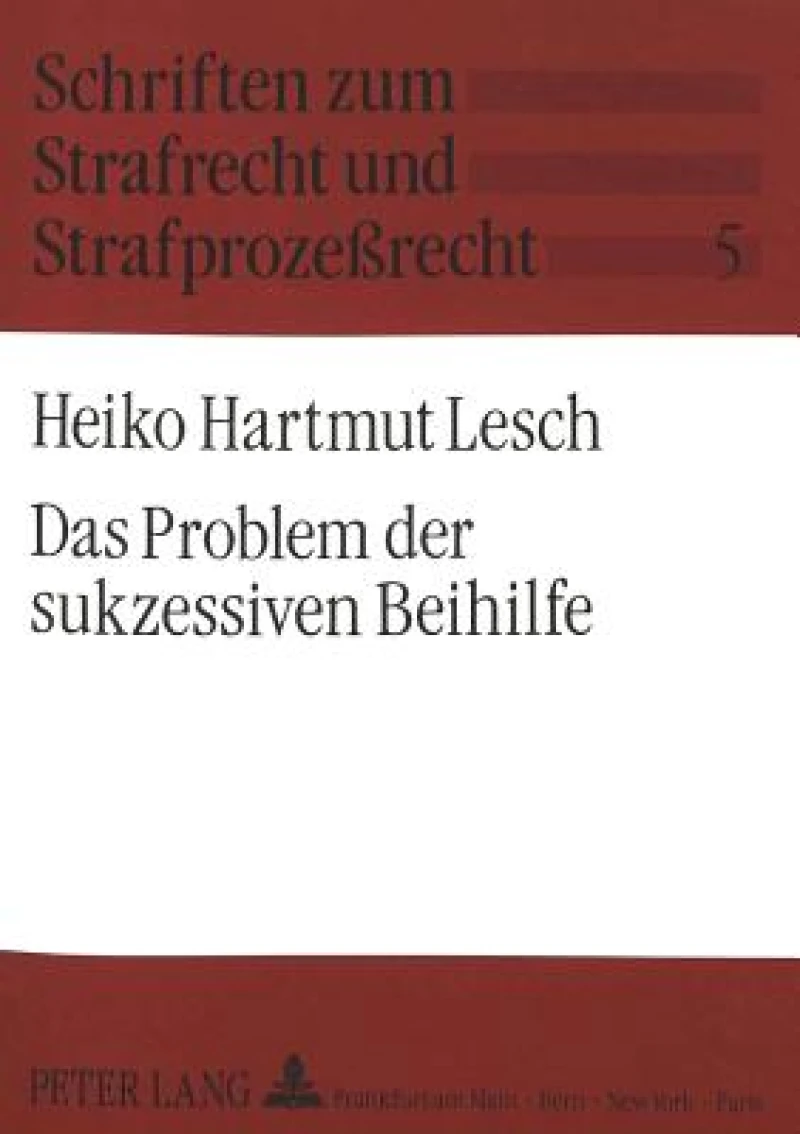 Das Problem der sukzessiven Beihilfe