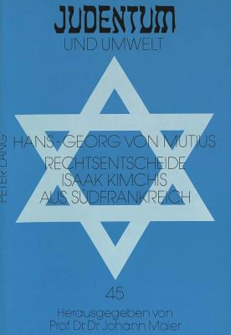 Rechtsentscheide Isaak Kimchis aus Suedfrankreich
