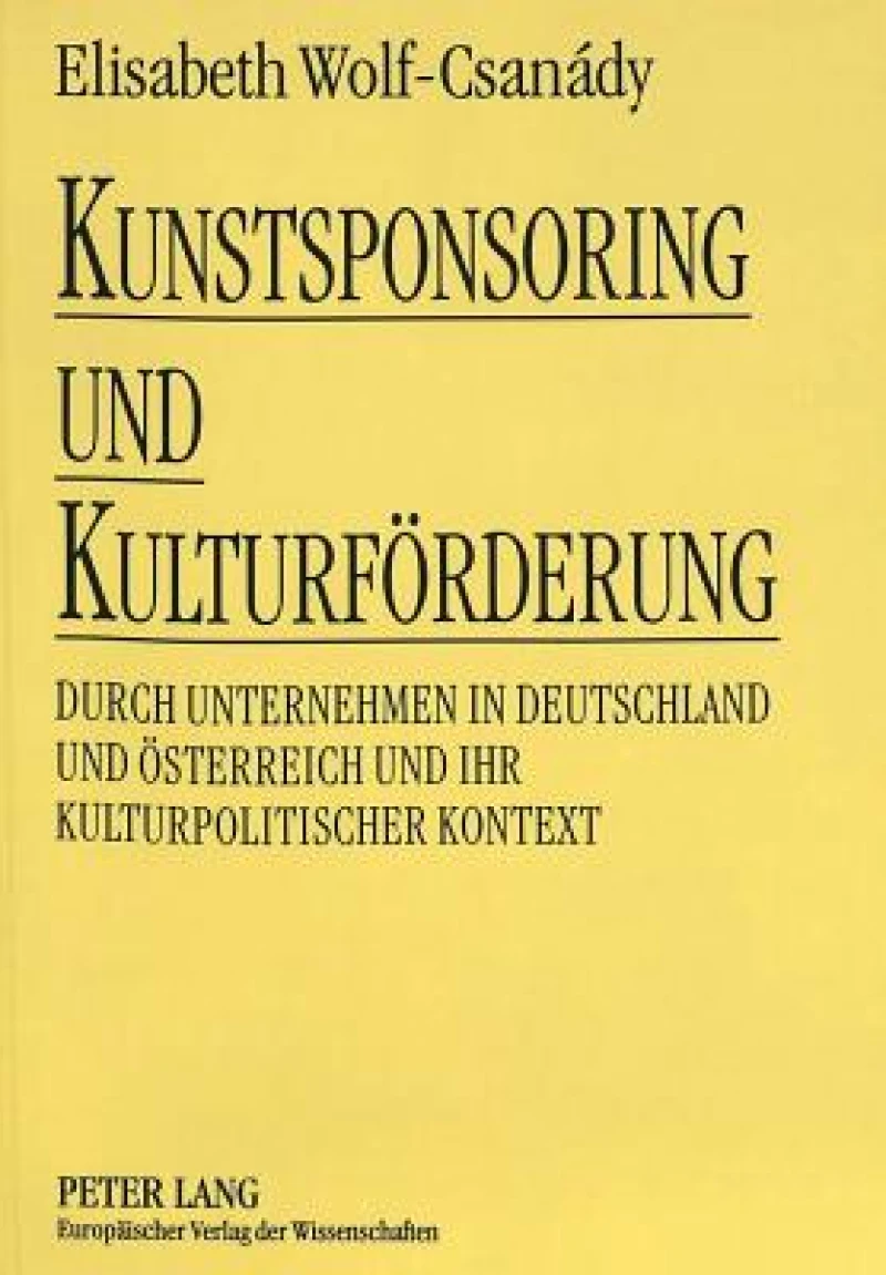 Kunstsponsoring und Kulturfoerderung