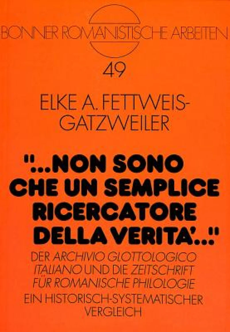 «... non sono che un semplice ricercatore della verita ...»