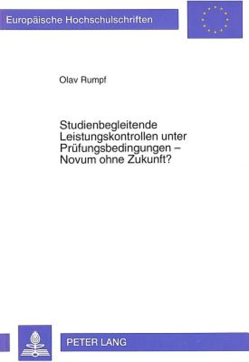 Studienbegleitende Leistungskontrollen unter Pruefungsbedingungen - Novum ohne Zukunft?