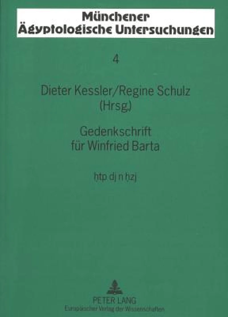 Gedenkschrift Fuer Winfried Barta