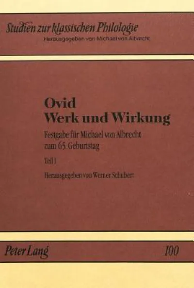Ovid - Werk Und Wirkung