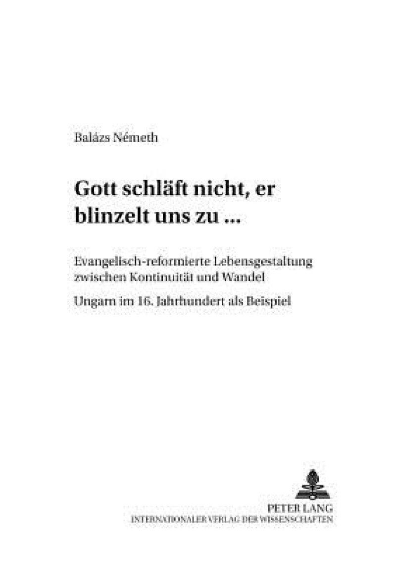 «Gott Schlaeft Nicht, Er Blinzelt Uns Zu...»