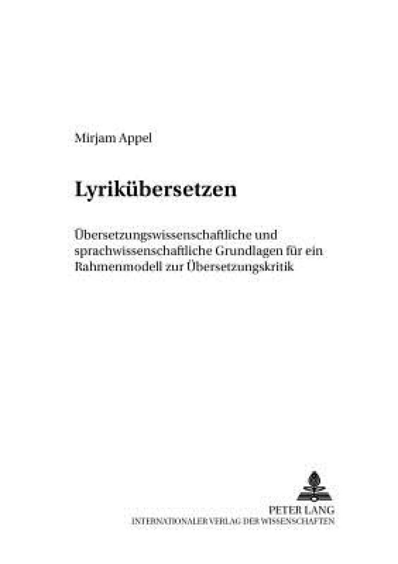 Lyrikuebersetzen