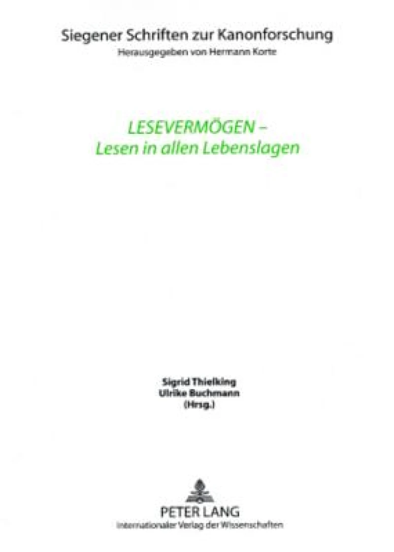 Lesevermoegen - Lesen in Allen Lebenslagen