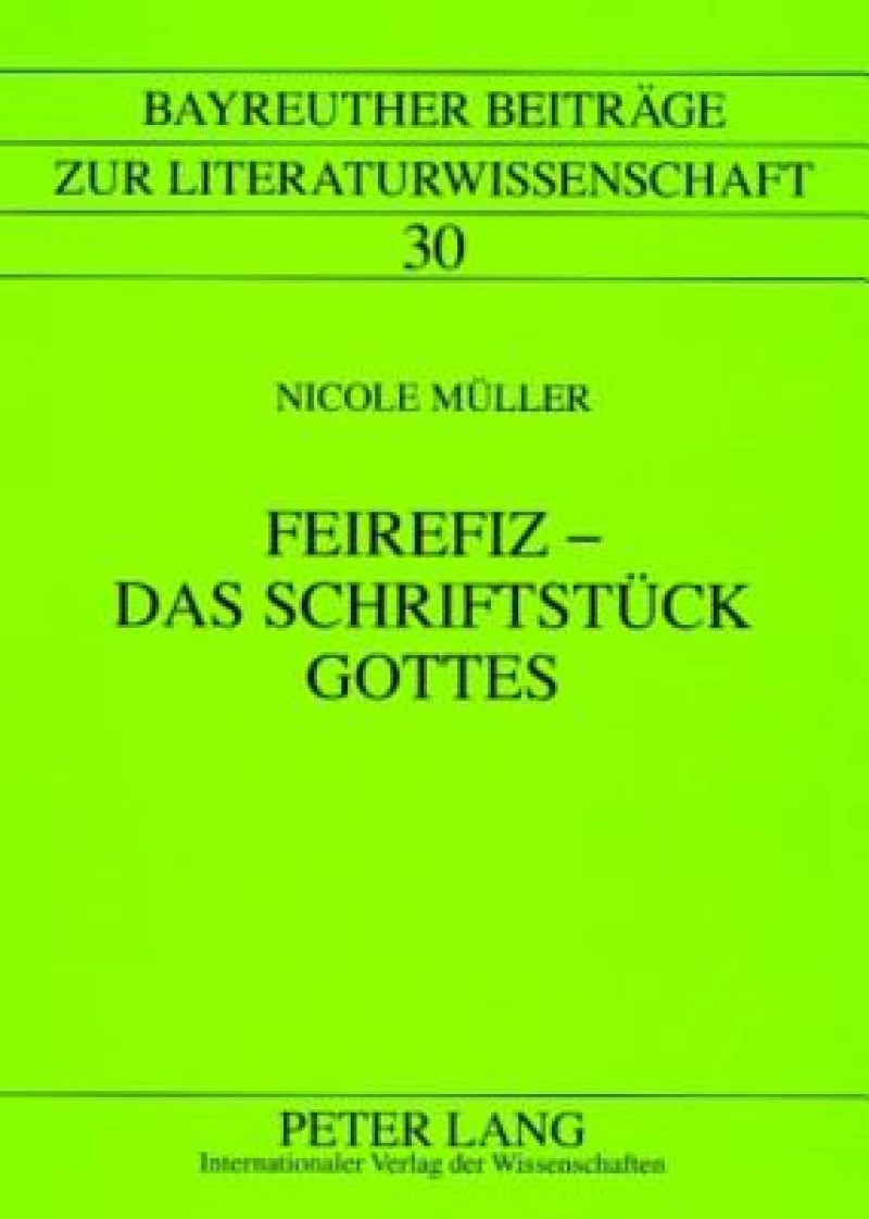 Feirefiz - Das Schriftstueck Gottes