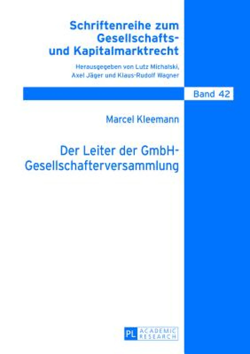 Der Leiter der GmbH-Gesellschafterversammlung