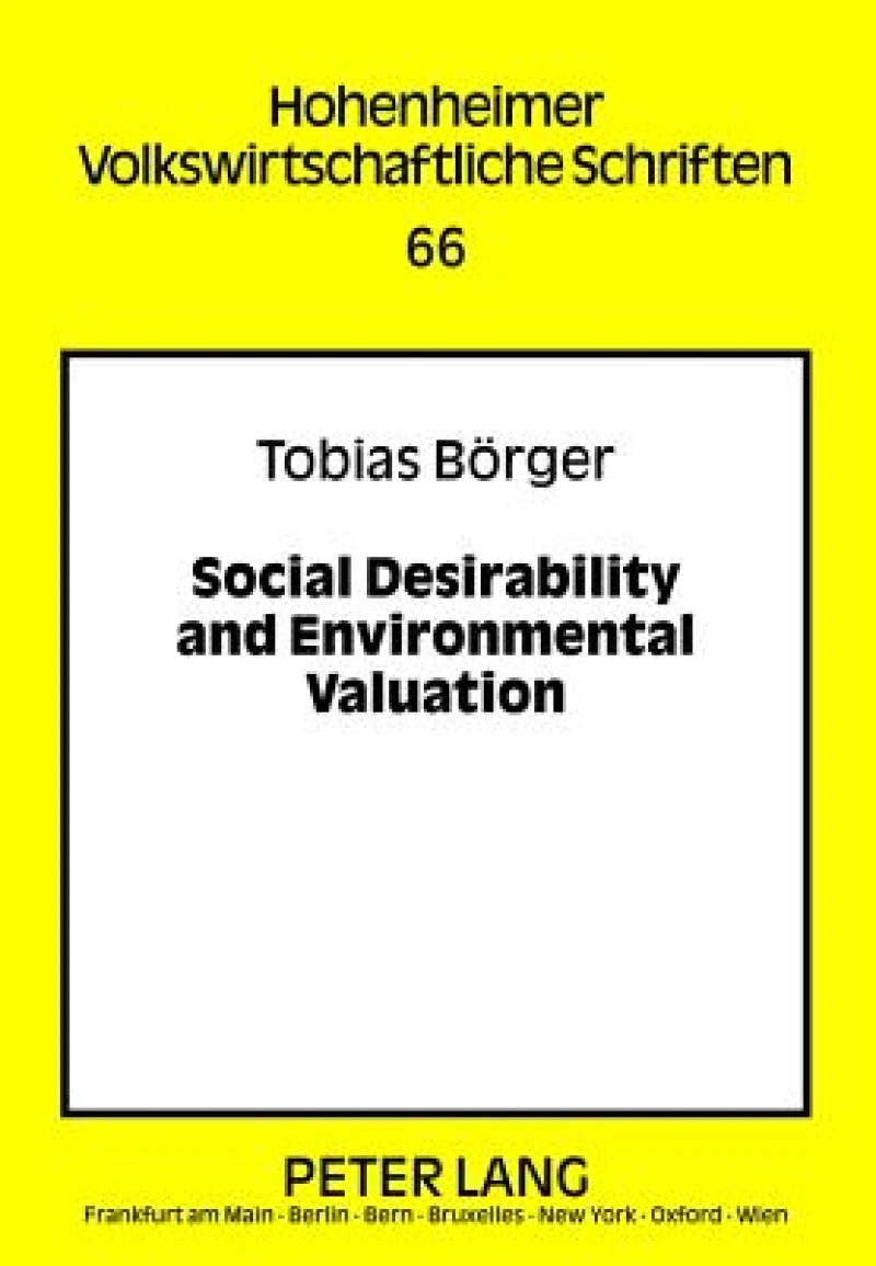 Social Desirability and Environmental Valuation