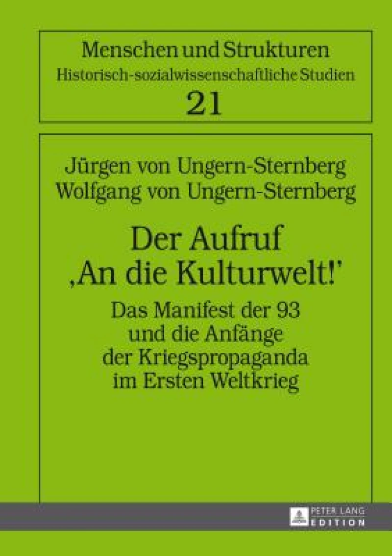 Der Aufruf An die Kulturwelt!