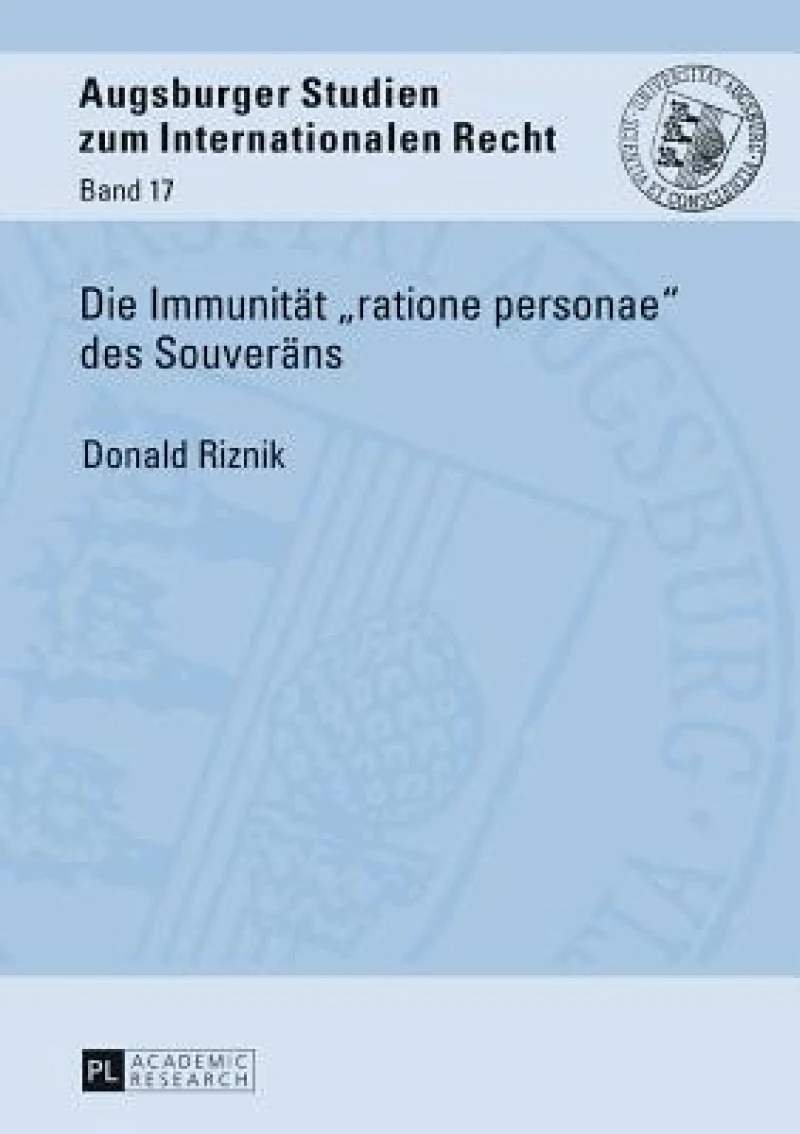 Die Immunitaet ratione personae des Souveraens