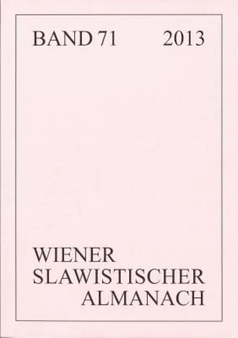 Wiener Slawistischer Almanach, 2013