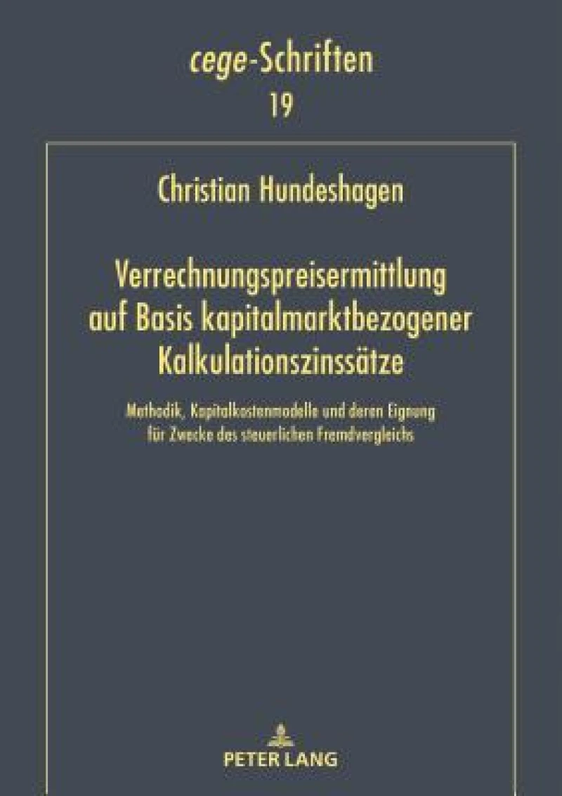 Verrechnungspreisermittlung auf Basis kapitalmarktbezogener Kalkulationszinssaetze