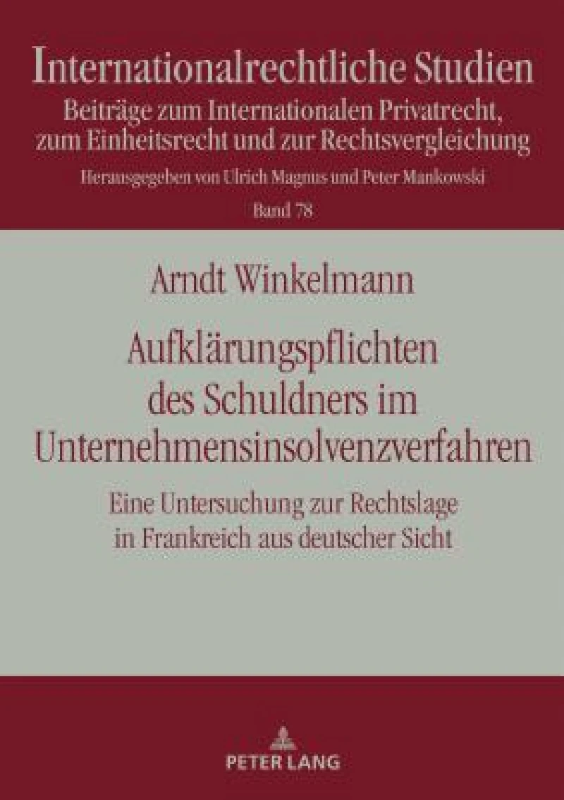 Aufklaerungspflichten des Schuldners im Unternehmensinsolvenzverfahren