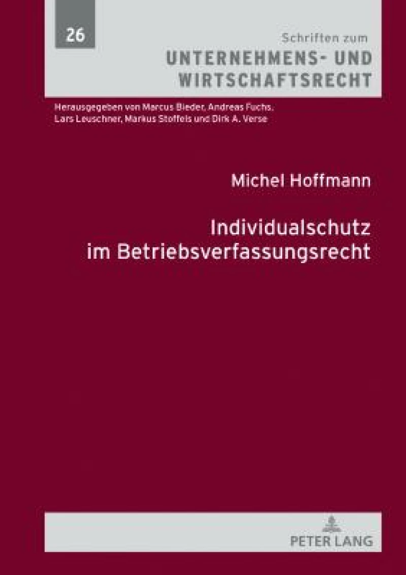 Individualschutz Im Betriebsverfassungsrecht