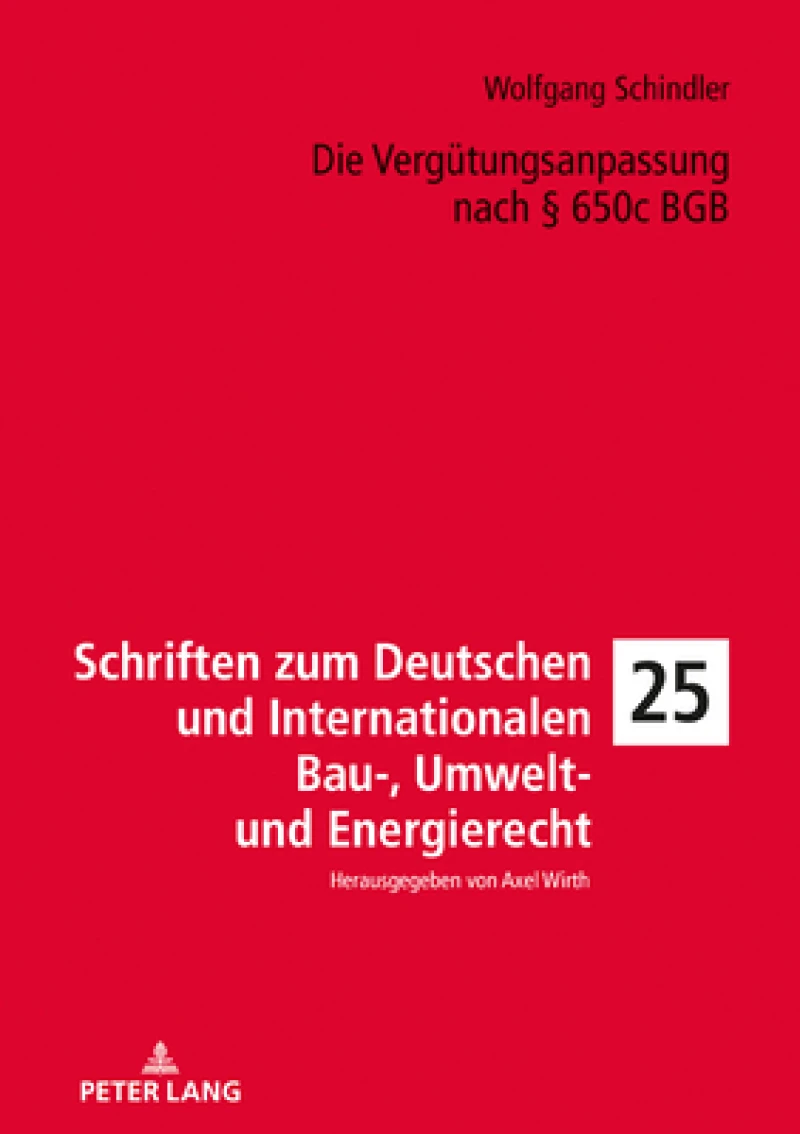 Die Verguetungsanpassung Nach § 650c BGB