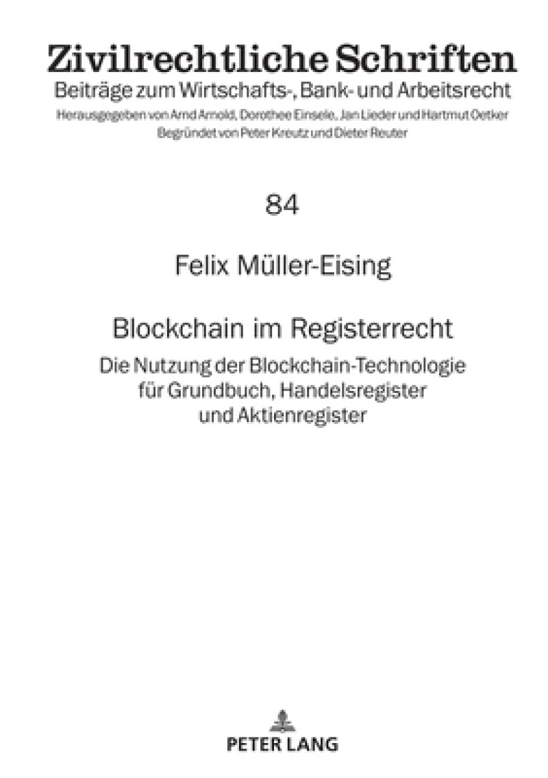 Blockchain im Registerrecht