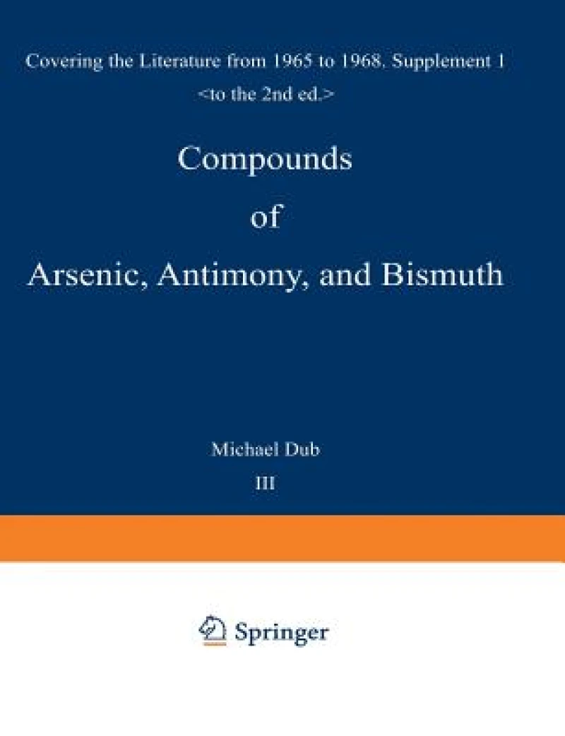 Compounds of Arsenic, Antimony, and Bismuth