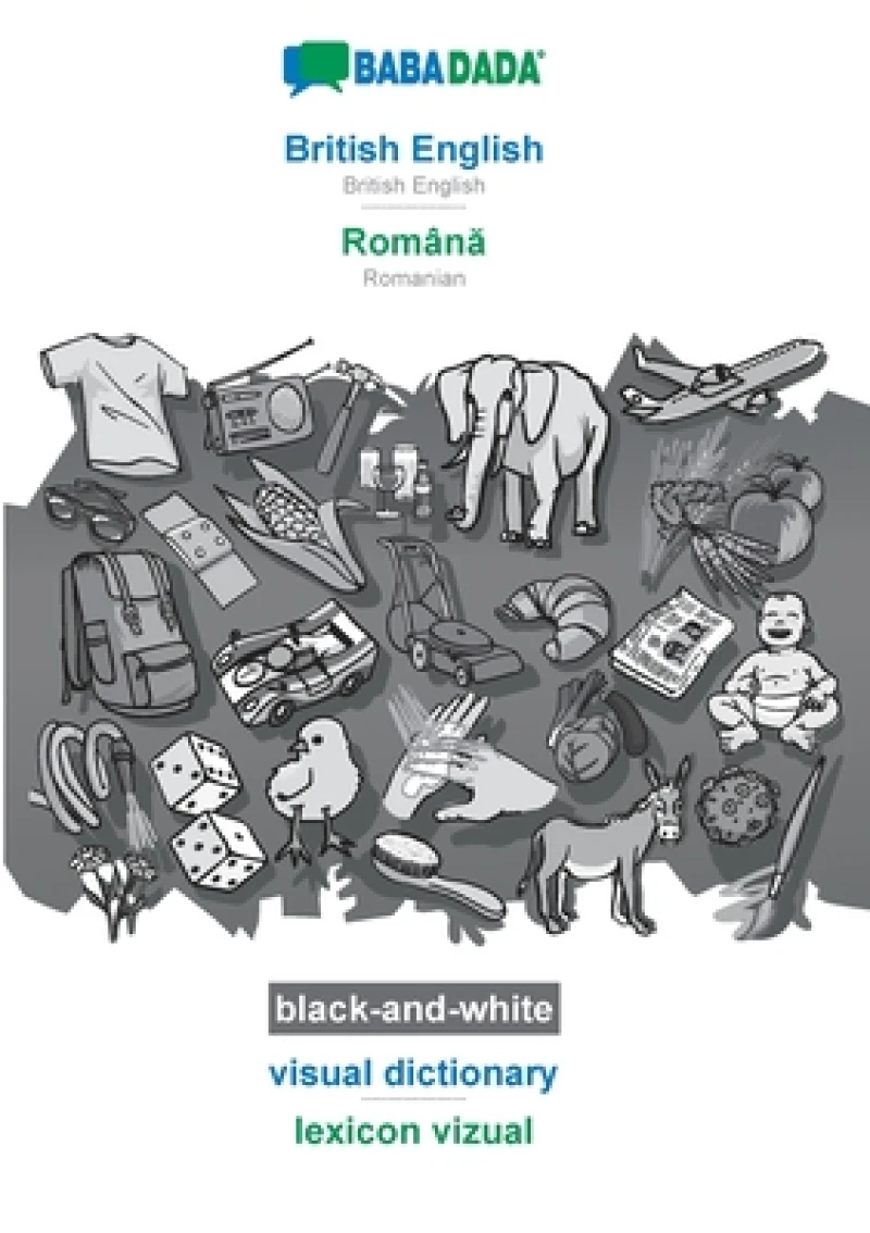 British English - Romană, visual dictionary, BW