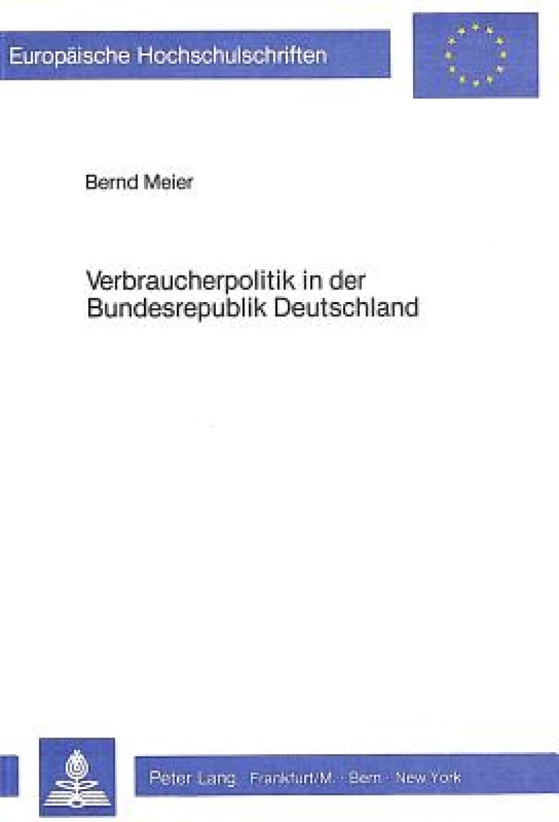 Verbraucherpolitik in der Bundesrepublik Deutschland