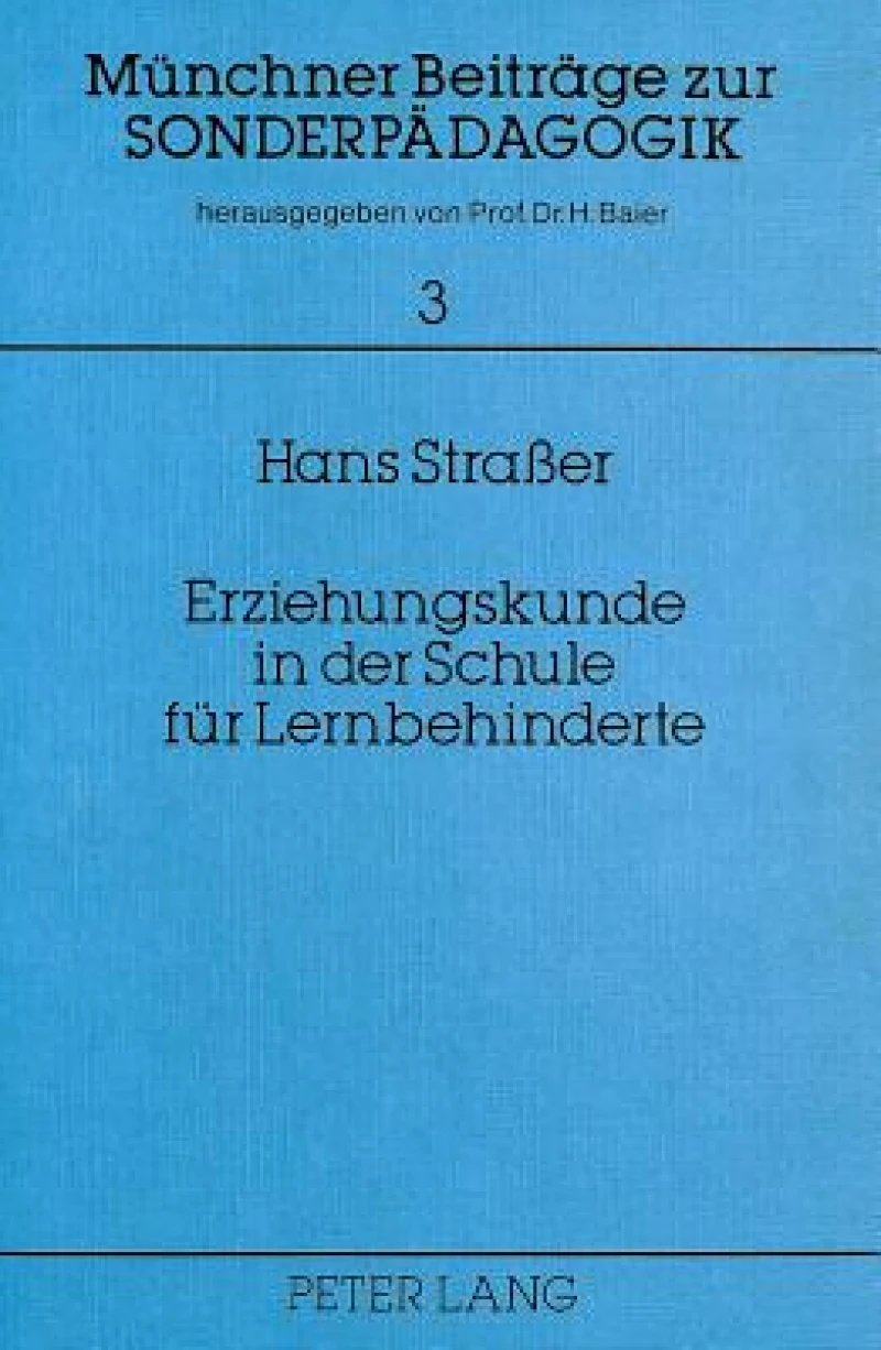 Erziehungskunde in der Schule fuer Lernbehinderte