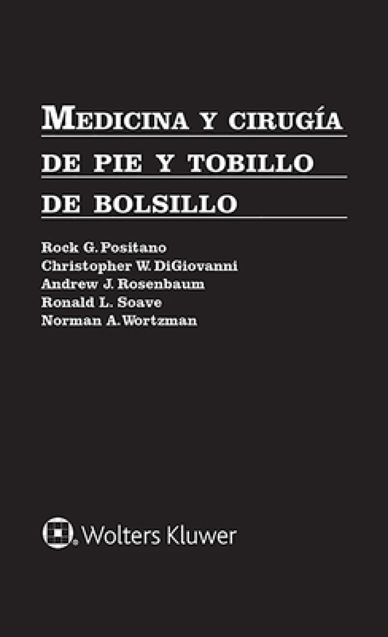 Medicina y cirugia de pie y tobillo de bolsillo