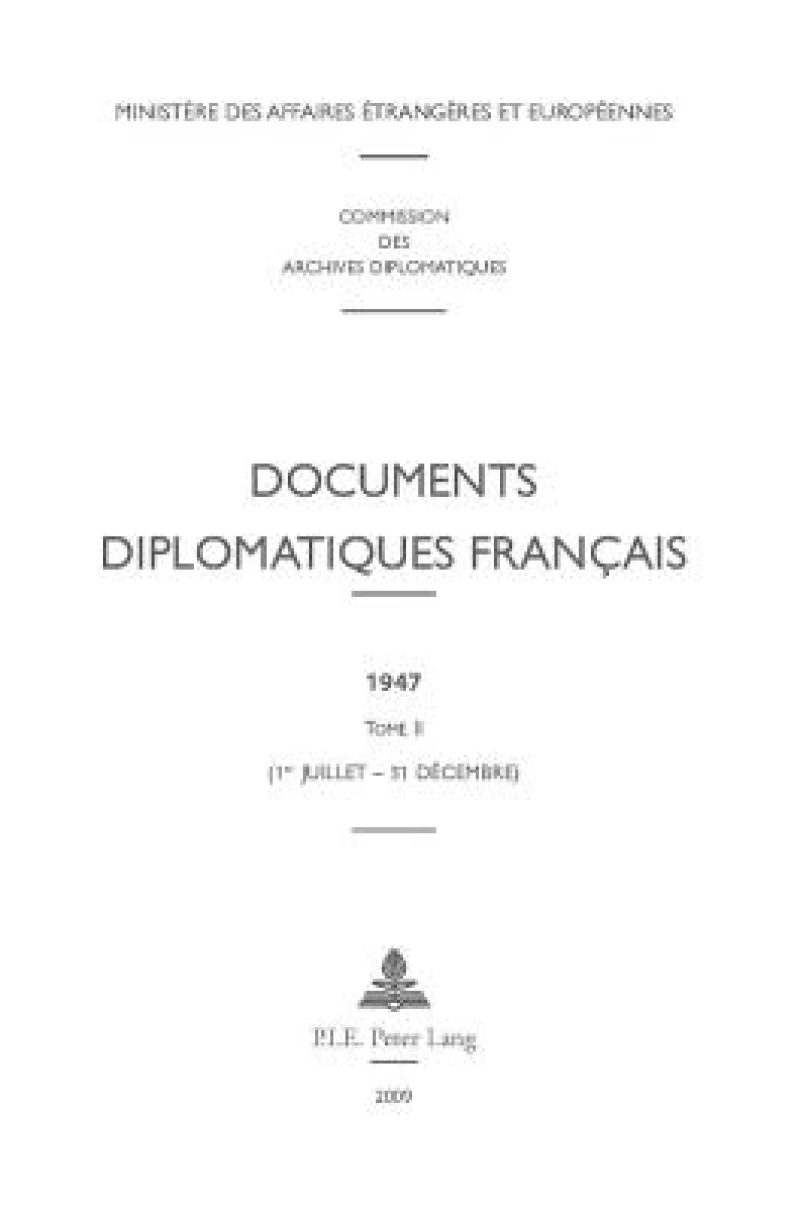 Documents Diplomatiques Francais
