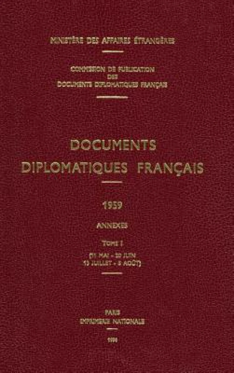 Documents Diplomatiques Francais