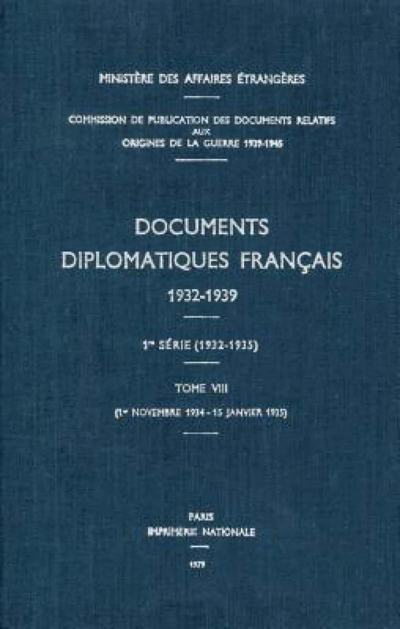 Documents Diplomatiques Francais