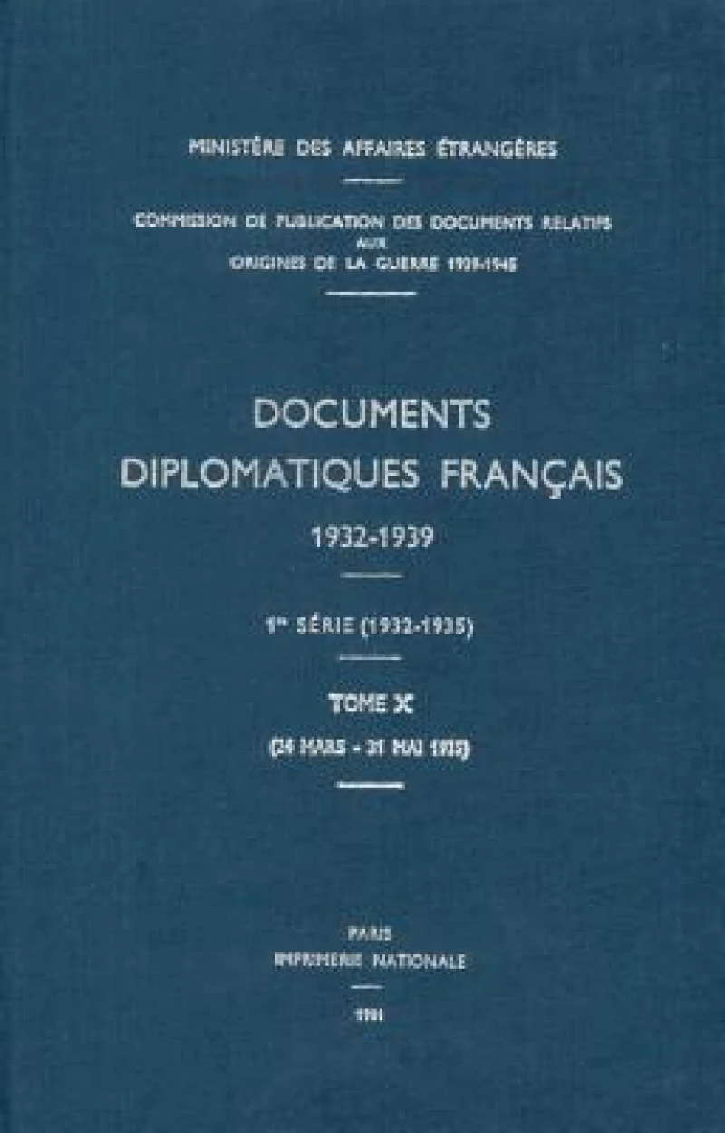 Documents Diplomatiques Francais