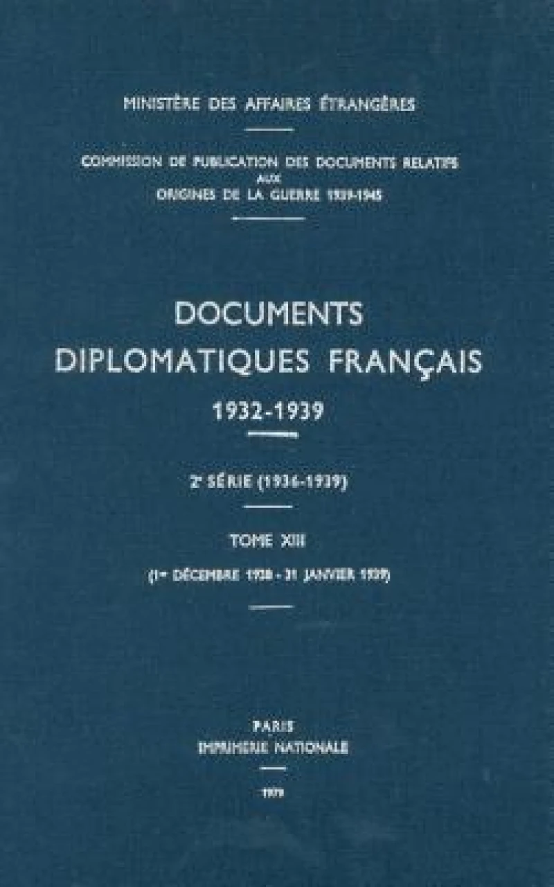 Documents Diplomatiques Francais