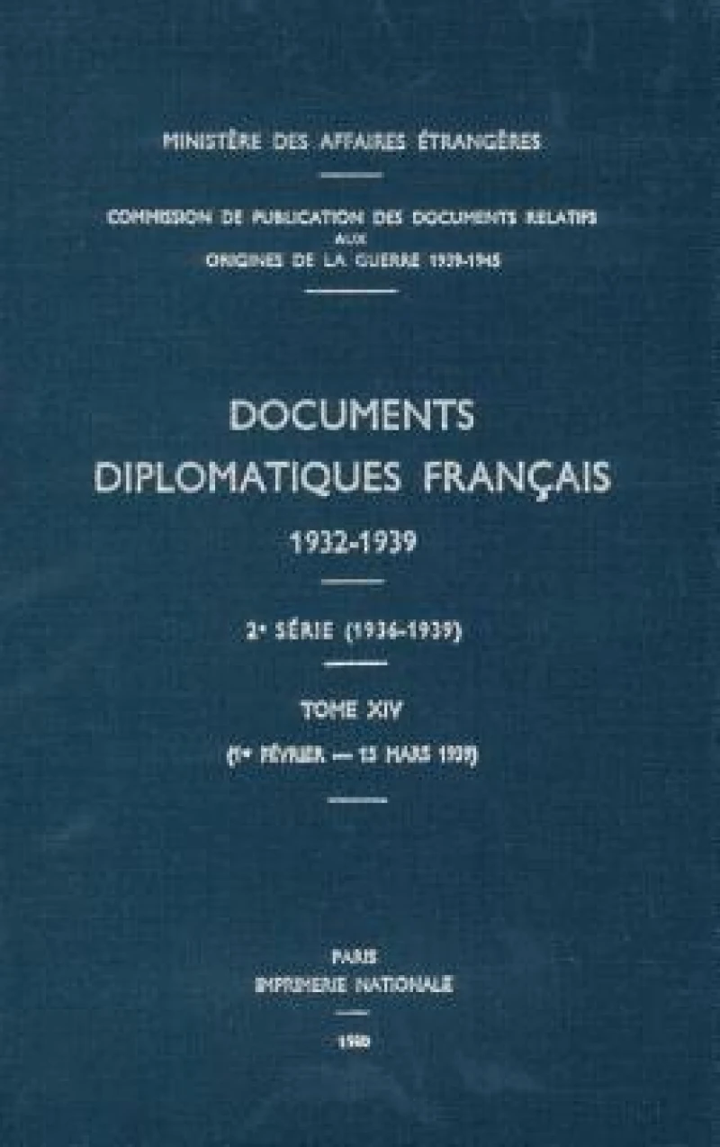 Documents Diplomatiques Francais