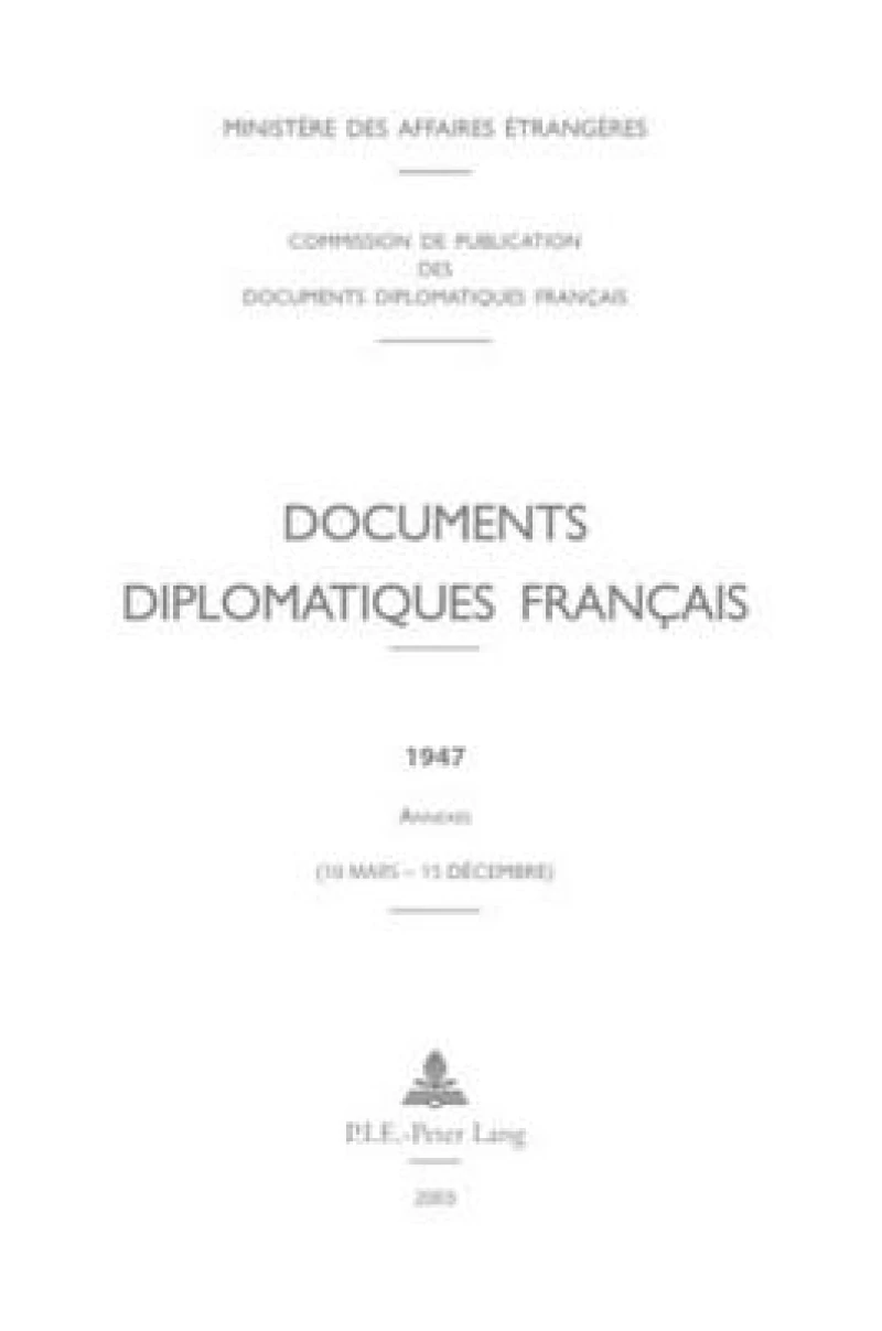 Documents Diplomatiques Francais