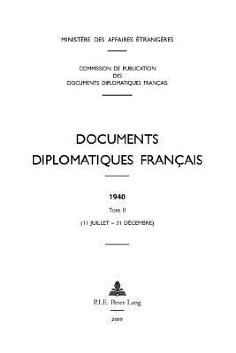 Documents Diplomatiques Francais